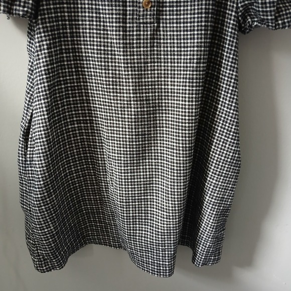 J.Crew Women's Size Xs Small Dress Flannel Checkered Puff Sleeve Pockets Buttons - Picture 3 of 15